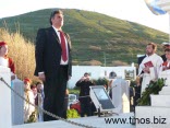 Κατάθεση στεφάνου στη Στενή